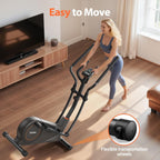Niceday Elliptical Exercise Machine, Elliptical Machine for Home, Magnetic Elliptical Trainer with 15.5IN-20IN Stride, 16 Resistance Levels, 400LBS Loading Capacity, Support Kinomap APP