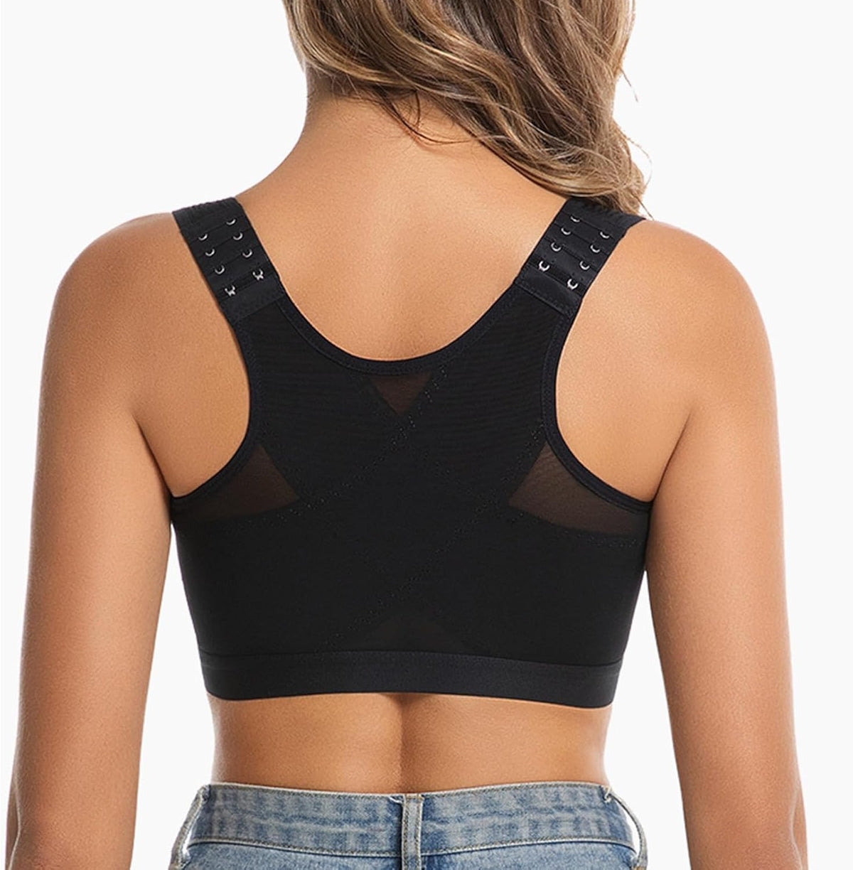 Front Closure Postoperative Compression Bra Sizes S-5XL For Women After Breast Surgery Without Underwire With Daily Sports Support