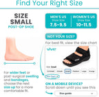 Vive Post Op Shoe - Lightweight Medical Walking Boot withAdjustable Straps - Post Injury Surgical Foot Cast - Durable Square Toe Orthopedic Support Brace for Broken Bone - Men, Women Fracture Recovery