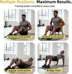 Kegel Trainer Pro for Men, 10–130lb Adjustable Resistance Pelvic Floor Trainer with 20-Day Plan & Anti-Slip Straps, Upgraded Gold Edition Home Workout Equipment