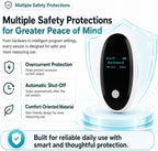 FDA Cleared Pelvic Floor Muscle Trainer for Women with Probe and Pads, Kegel Exerciser for Bladder Control with 10 Programs and Adjustable Intensity, Rechargeable, with Display Screen