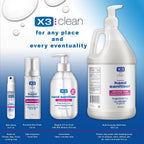 X3 Clean Mini Hand Sanitizer Spray – Alcohol Free and Fragrance Free - Pocket Size 0.27 Ounce Bottles (Pack of 12)