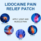 KONGDY 4% Lidocaine Patches 20 Count Maximum Strength Pain Relief Patch | 5.5"x3.94" Fast-Acting Topical Pain Relief Gel Patches for Back, Neck, Shoulder, and Joint
