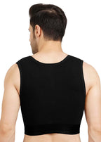 Gynecomastia Short Vest || HIGH COMPRESSION || Front Zip and Hook Closure || Tomboy Chest Binder || Comfortable Support for Men || Chest Shapewear || Post-Surgery Recovery ||