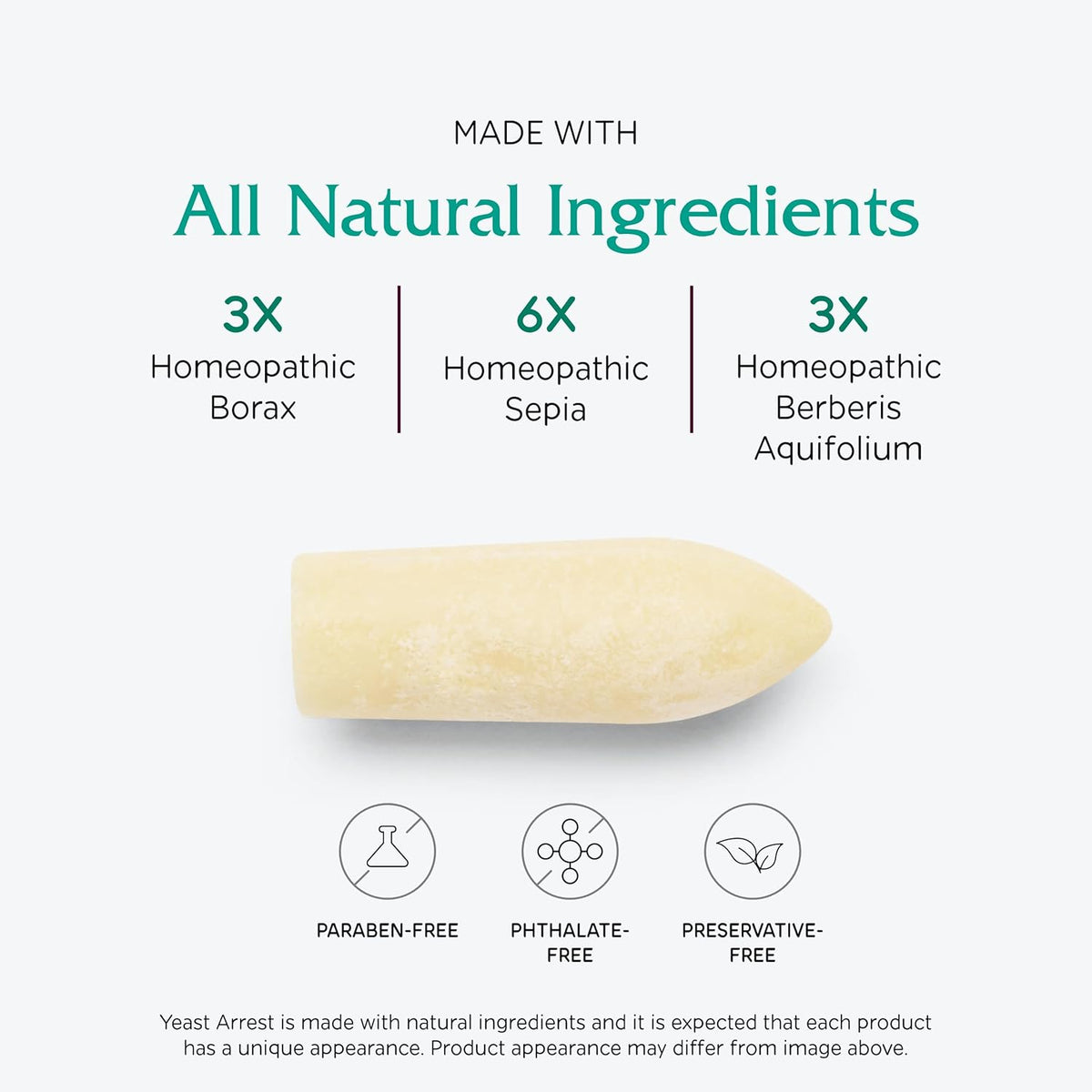 Yeast Arrest Vaginal Support Vaginal Care Treatments