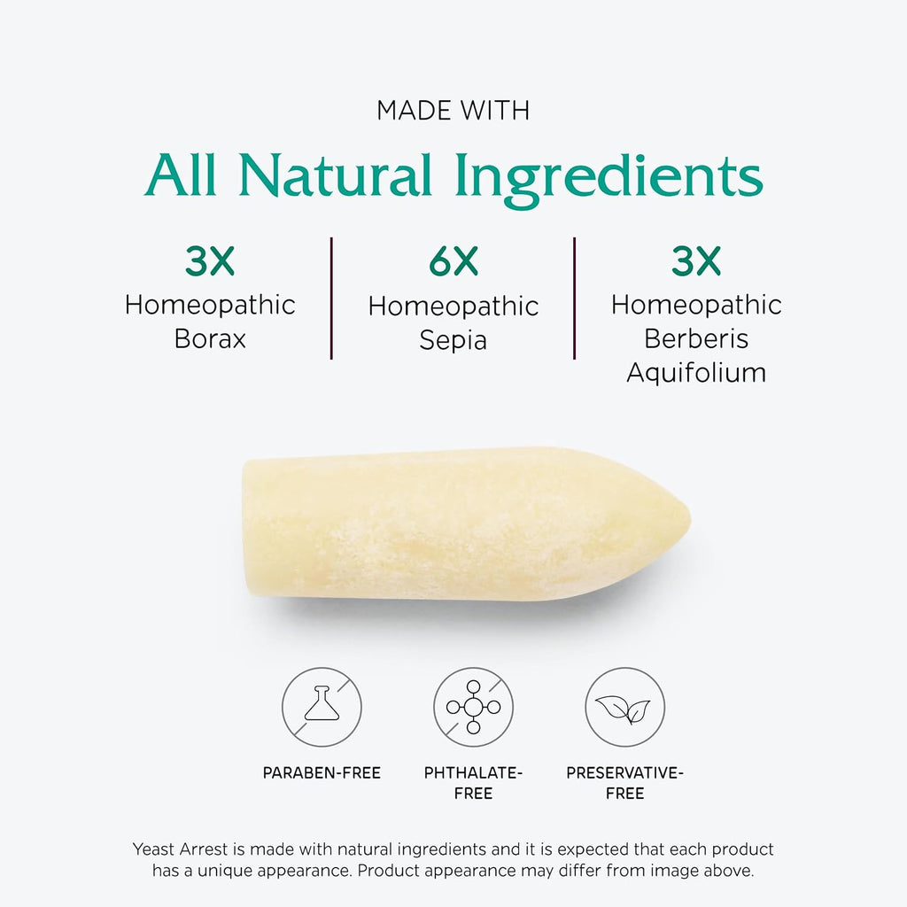 Yeast Arrest Vaginal Support Vaginal Care Treatments