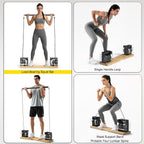 Home Gym Equipment, - Compact Full Body Workout Equipment with Adjustable Resistance for Strength Training, Squats, Bench Press, Rows, Portable Multifunctional for Small Spaces & Apartments