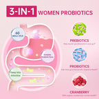 DVO Vaginal Probiotics for Women,pH Balance,60 Billion CFU with Prebiotics & Lactobacillus,Healthy Odor, Yeast Balance & Flora Support for Immune Health 90 Count