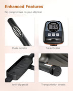 Niceday Elliptical Exercise Machine with 15.5IN Stride