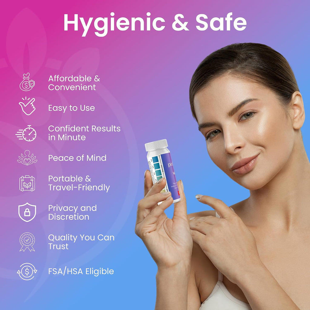 Pelvana Vaginal pH Test Strips (50) at-Home BV & Yeast Infection Test Kit | Test Before You Treat, Helps to Differentiate BV and Yeast Infections for Feminine Wellness Decisions, Results in 30 Seconds