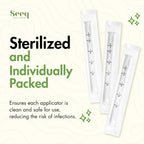 Disposable Vaginal Cream Applicators: Fits Preseed Lubricant, Estrace, Personal Lube and OTC Gel or Cream Products - with Dosage Measurements, Threaded End and Comfort Tip - Made in USA - 60 Pack