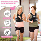 Adjustable Weighted Vest Women, 6-12 Lb Ruck Vest with 6 Ironsand weights