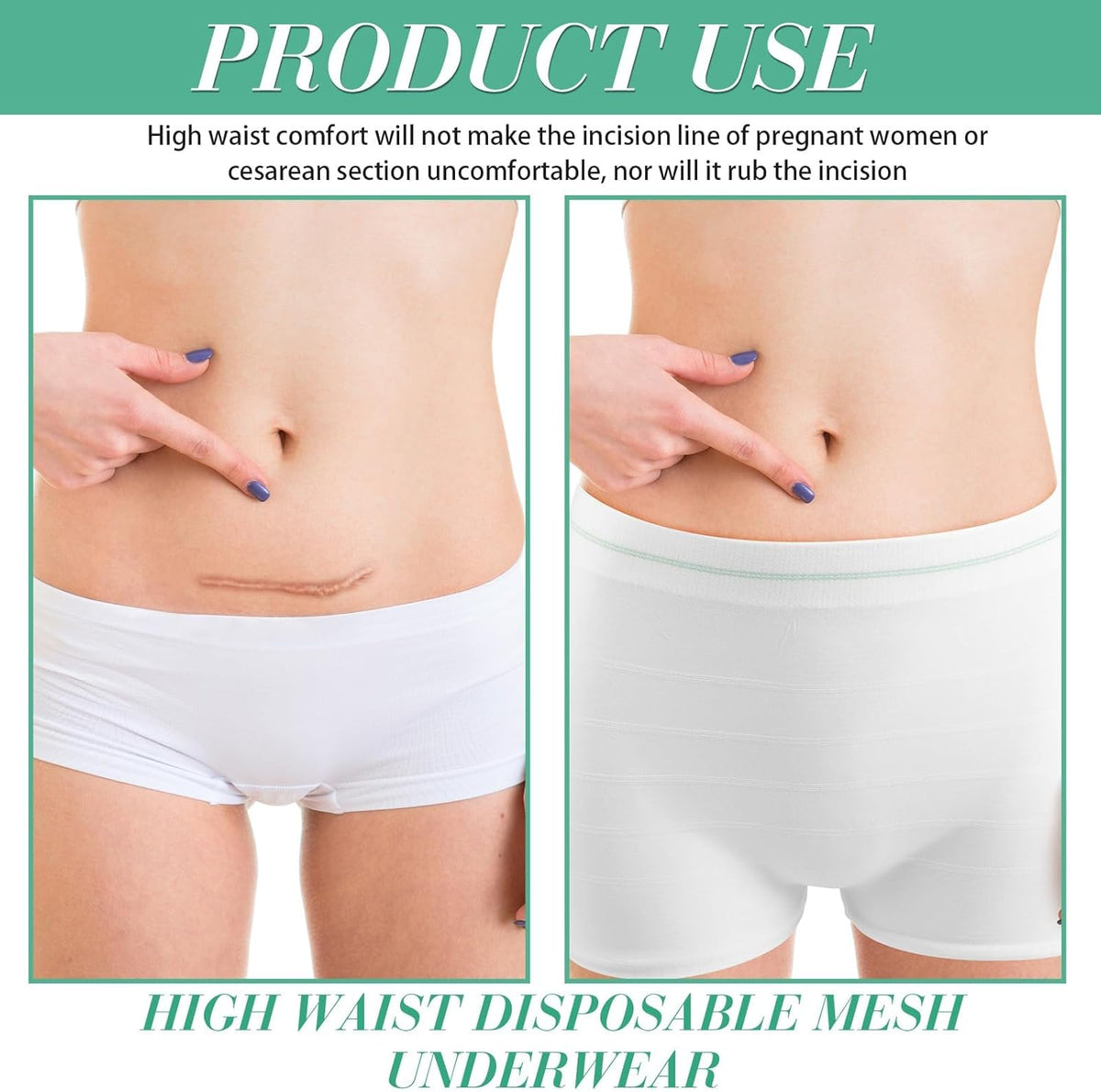 Gmaro 10 Underwear Postpartum High Waist 10 pieces