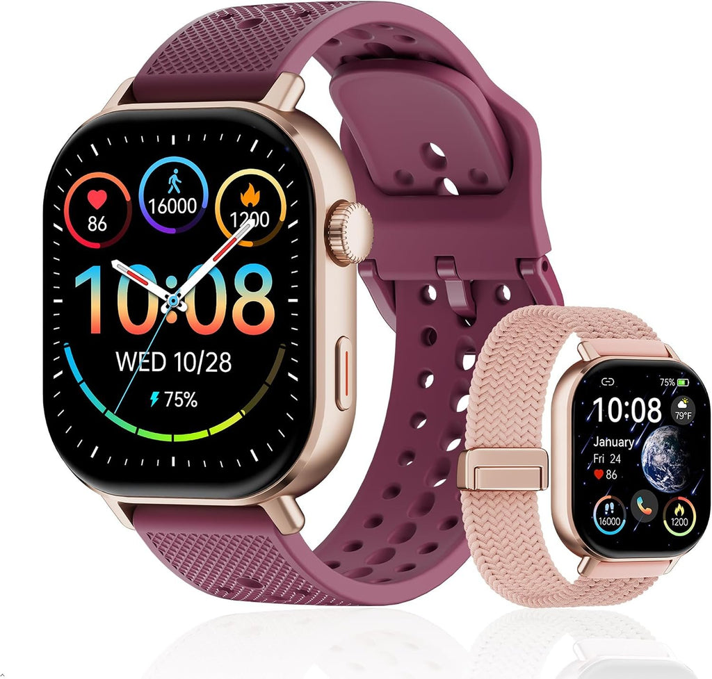 Built-in GPS Distance Tracking Watch for Men and Women, Average Pace Running & Swim Watch, Waterproof, Long Battery Life(Gold)