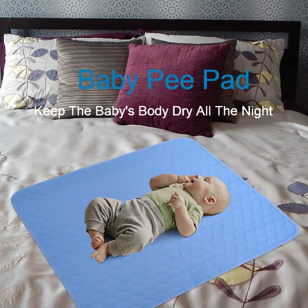 2PCS Reusable Underpads Large 86.4 x 91.4, Upgrade Cooling Waterproof Bed Pads with Heavy Absorbent, Washable for Incontinent, Potty Training, for Adult, Kids, Dogs