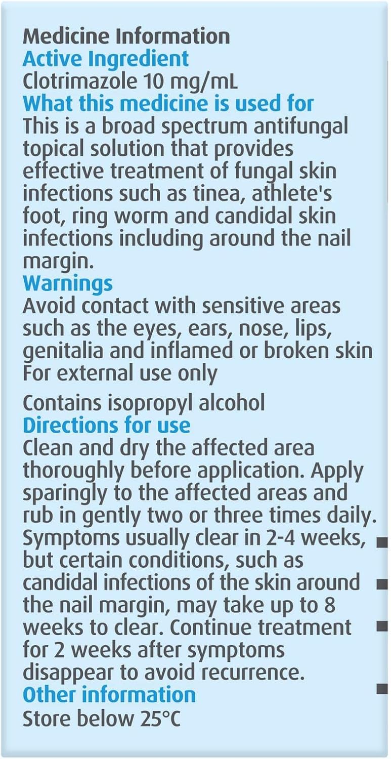 Canesten Clotrimazole Anti-fungal Topical Solution 20mL
