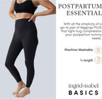Ingrid & Isabel | Basics Postpartum Compression Leggings | Postpartum Leggings for Tummy Control & Support