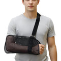 Arm Sling, Shoulder Support Brace for Injured Arm, Adjustable Black Arm Sling for Post-Surgery Recovery, Daily Activities