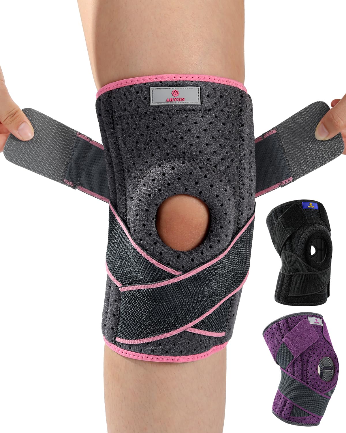 ABYON Meniscus Knee Sleeves and Adjustable Ligament for Women Men Arthritis, Ligament Injury, Meniscus Tearing, Tendonitis, Running, Squats, Sports Joint Pain (2XL/3XL)