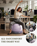 Trideer Exercise Ball Chair – Yoga Ball Chair for Office, Pregnancy & Home