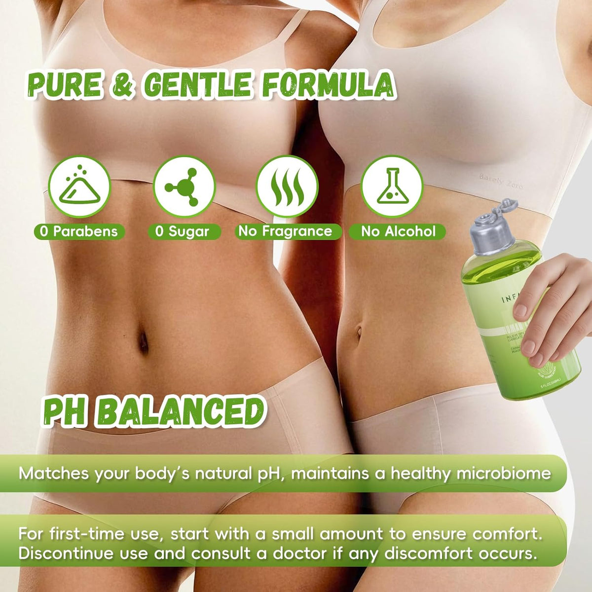 Aloe Water Based Lube for Sex, Sexual Lubricants for Privacy and Toys, Natural Lube Water Based Lubrification for Women Ph Balance, Vaginal & Anal Sex Lube, Paraben-Free & Non-Staining, 5 Fl Oz