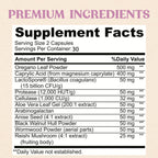 Grow Vitamin Feminine Balance by | Candida Support | Oregano & Caprylic Acid Blend | Vaginal Detox & Cleanse Probiotics | Supports Healthy Intestinal Flora & Immune Function