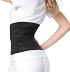 Postpartum Belly Band,C Section Belly Binder,Abdominal Binder Post Surgery Girdle,Tummy Tuck Compression Wrap Waist Trainer, Black