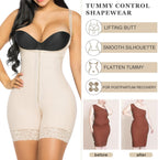 YIANNA Fajas Colombianas Shapewear for Women Postpartum Tummy Control Body Shaper Butt Lifter Bodysuit