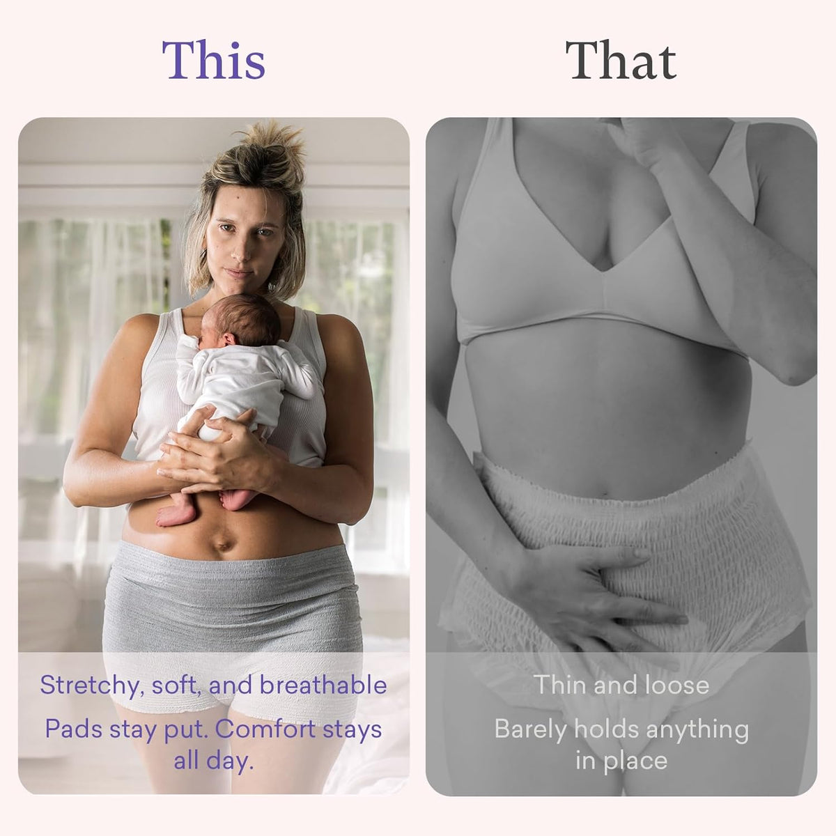 PurComfy Underwear Postpartum 10 pieces 71 cm