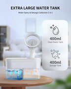 Electric Ear Wax Removal Kit, FSA-HSA-Eligible, Water Powered Ear Irrigation System with Sewage Collection, 4 Clean Modes, Safe & Effective, 3 Ear Tips for Adults