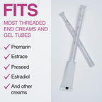 Disposable Plastic Vaginal Cream Applicators - Threaded End to Fit OTC Gel or Cream Products - Accurate Dosage Markings Measurements - 40 Pack. Made in USA.