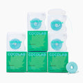 Cocofloss Expanding Woven Dental Floss by COCOLAB, Mint Scent, 4-Pack | Dentist-designed, 500+ interwoven fibers, coconut oil infused, cruelty-free & vegan, adults & kids daily oral care
