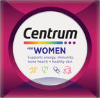 Centrum Women, Multi Vitamin & Minerals Supplement, 60 Tablets | Supports Energy, Immunity, Bone Health + Healthy Skin