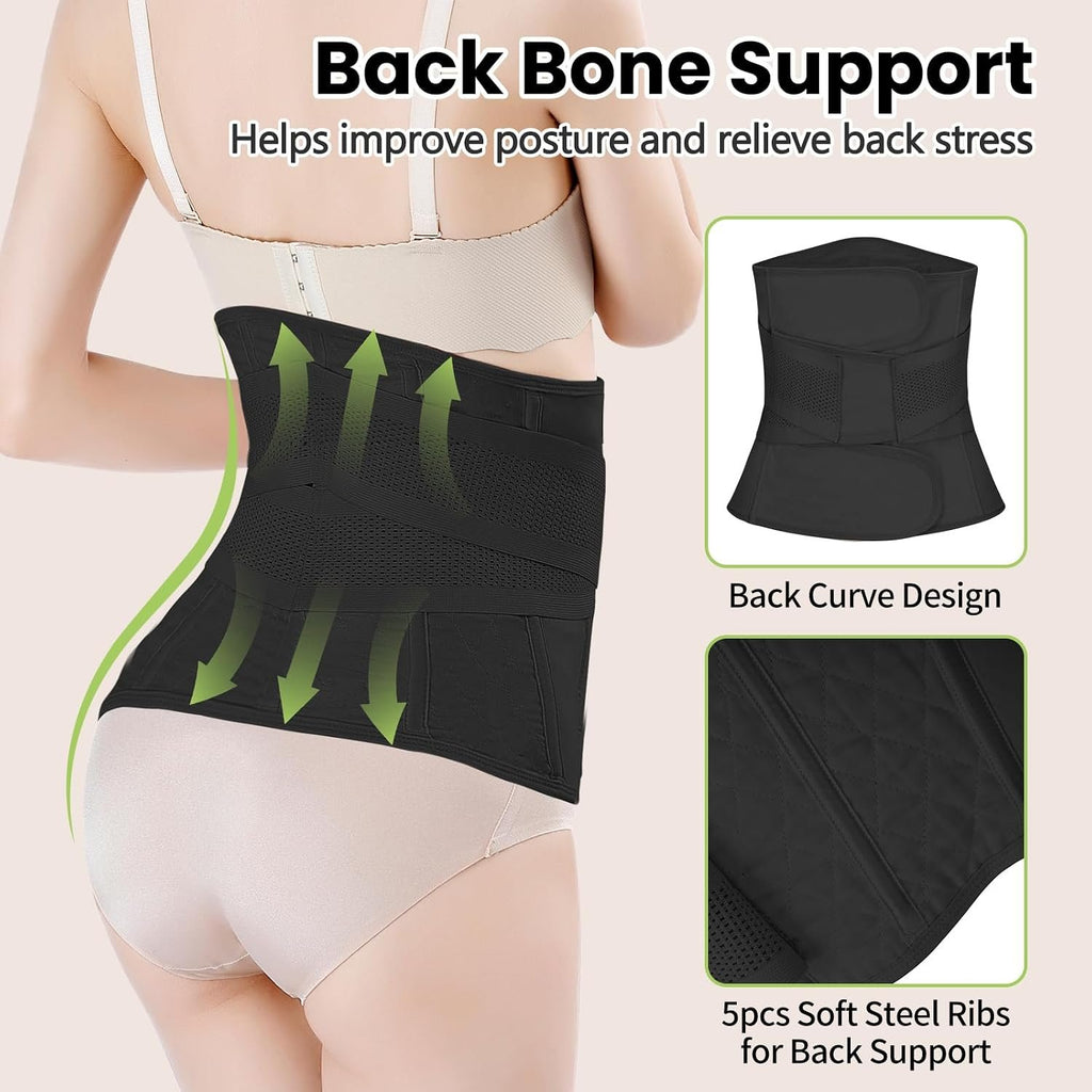 Postpartum Girdle C-Section Recovery Belt Belly Wrap Belly Band | Postpartum Belly Band Post Surgery Pregnancy Belly Support Band Abdominal Binder Shapewear Back Support