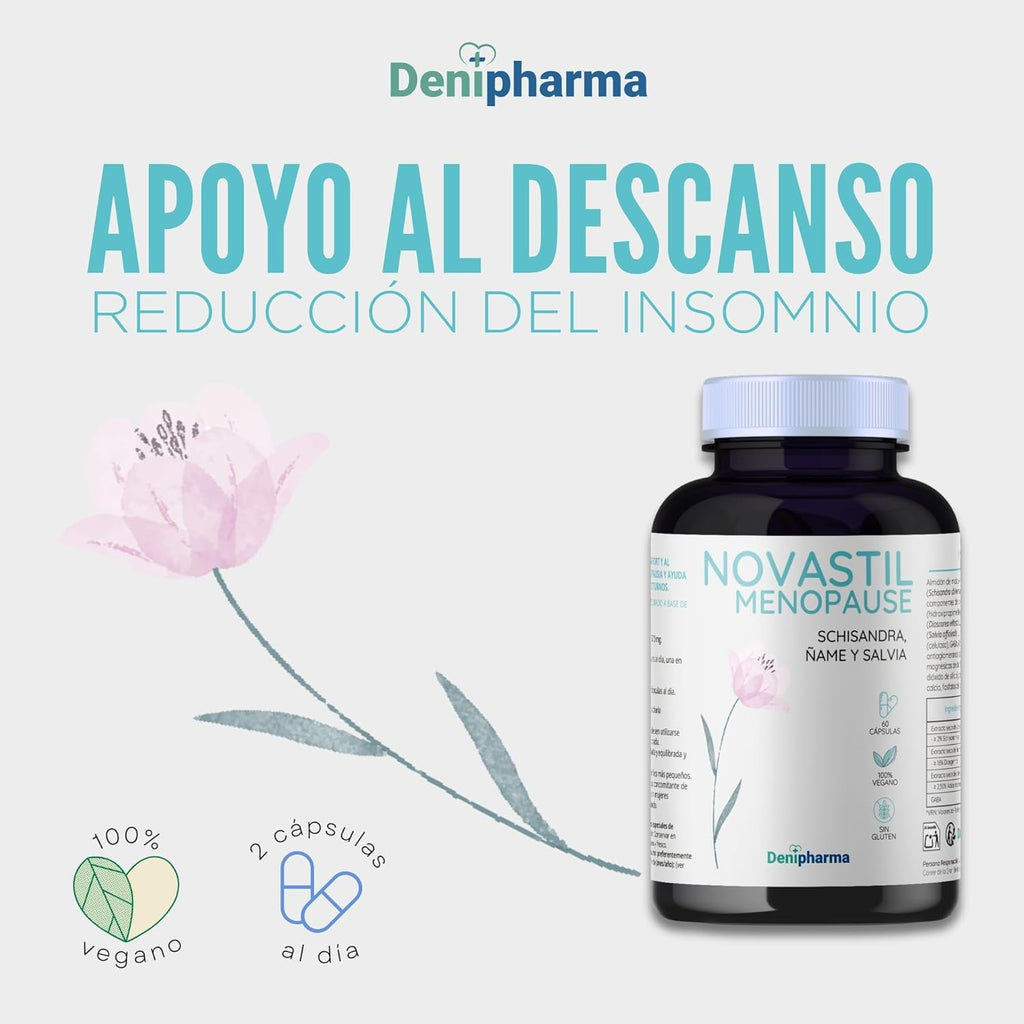 Novastil Menopause - Relief of Hot Flashes and Night Sweats, Hormonal Balance, Mood, Reduces Irritability, Mood Swings & Fatigue | DENIPHARMA