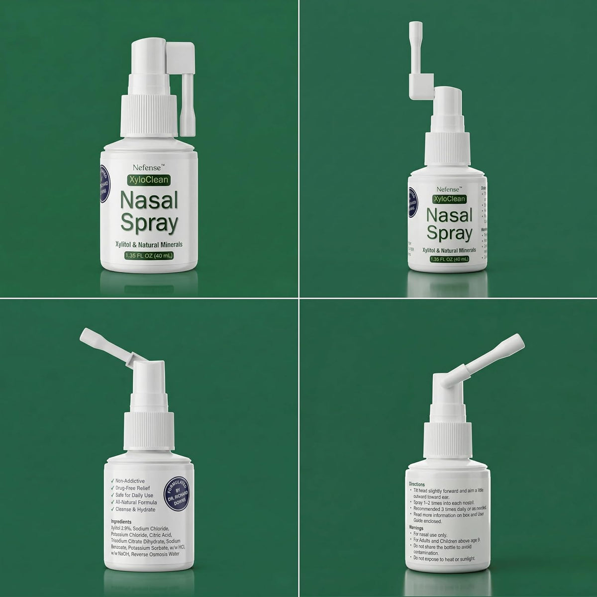 XyloClean ENT Specialist Recommended Xylitol Nasal Spray, Natural Moisturizer and Cleanses Irritants to Relieve Daily Congestion and Soothe Dry Passages