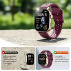 Built-in GPS Distance Tracking Watch for Men and Women, Average Pace Running & Swim Watch, Waterproof, Long Battery Life(Gold)