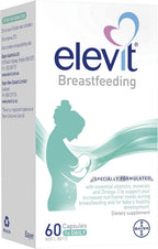 Elevit Breastfeeding Multivitamin with Iron, Omega 3 and Vitamin B Complex to supports Mum's Increased Nutritional Needs, Energy and Immunity, 60 Count