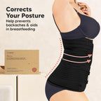 3 in 1 Postpartum Belly Support Recovery Wrap Band (Midnight Black, M/L) | Postpartum Belly Band, After Birth Brace, Slimming Girdles, Body Shaper Waist Shapewear, Post Surgery Pregnancy Belly Support