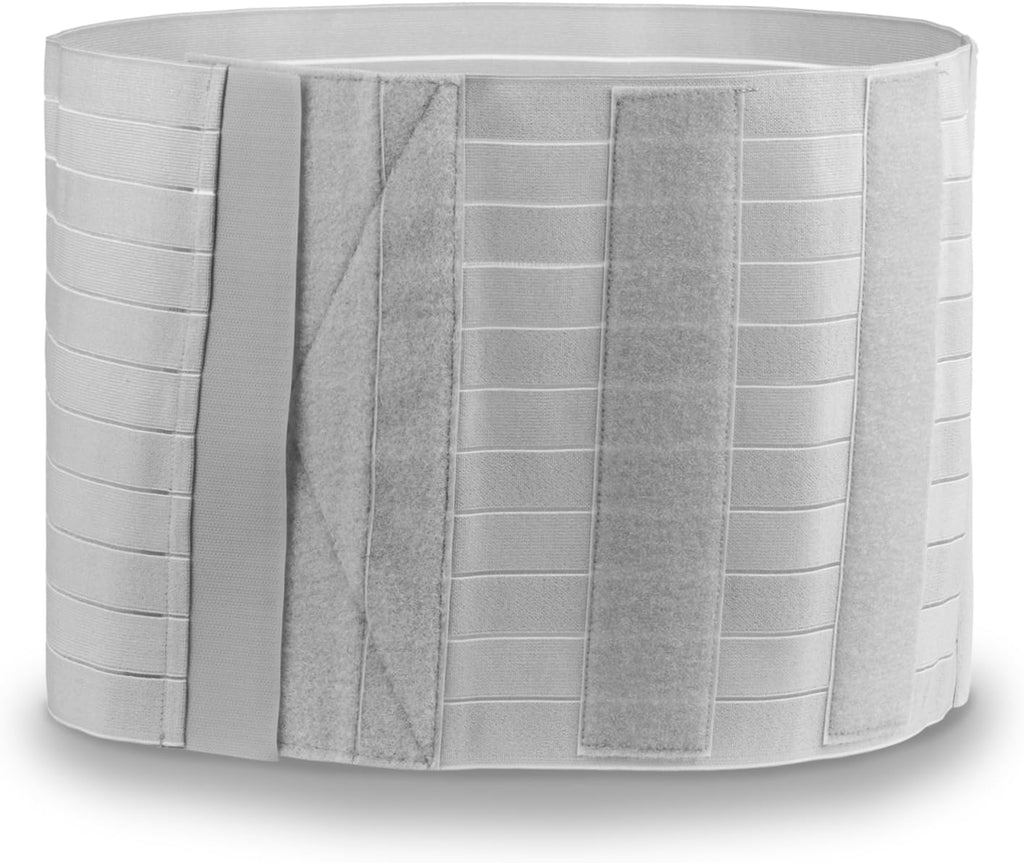 Soles Compression Abdominal Binder | Post-Surgical and Postpartum Support | Adjustable Belly Wrap Supports Muscle & Skeletal Stability | Unisex | One Size Fits All