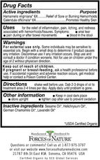 Forces of Nature Fissure Control, Organic Homeopathic Treatment with Witch Hazel for Anal Fissures, Hemorrhoid Related Irritation & Discomfort, Fast, Natural Topical Relief, 0.37 FL OZ