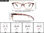 Reading Glasses Women Ladies Readers +5.00 Stylish Women's Magnifying Cheaters Glasses 4 Pack Lightweight Comfortable Fit