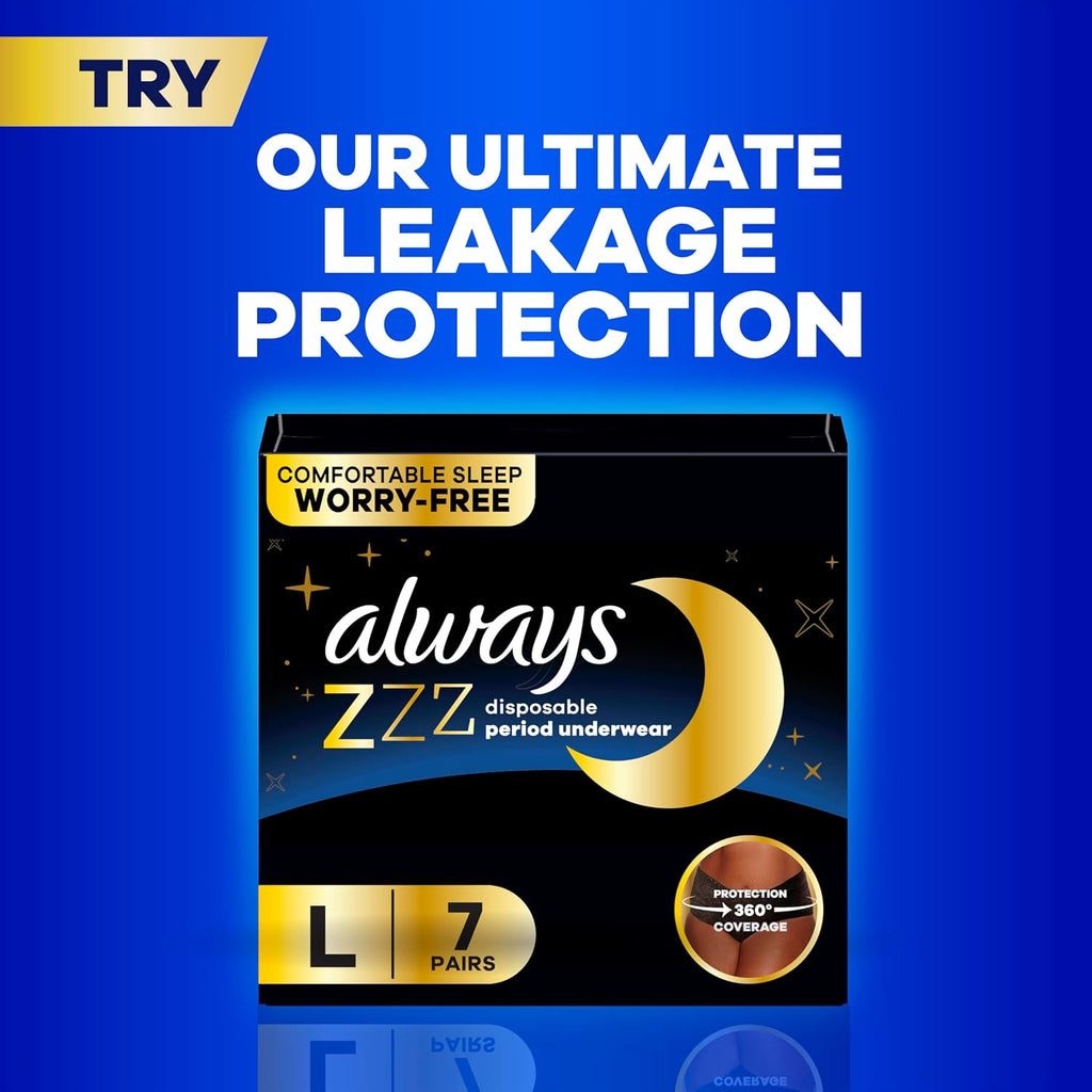 Always Ultra Thin Feminine Pads with Wings for Women, Size 2, Long Super Absorbency, Unscented, Up to 100% Leak-Free Protection, 58 Count