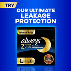 Always Ultra Thin Feminine Pads with Wings for Women, Size 2, Long Super Absorbency, Unscented, Up to 100% Leak-Free Protection, 58 Count