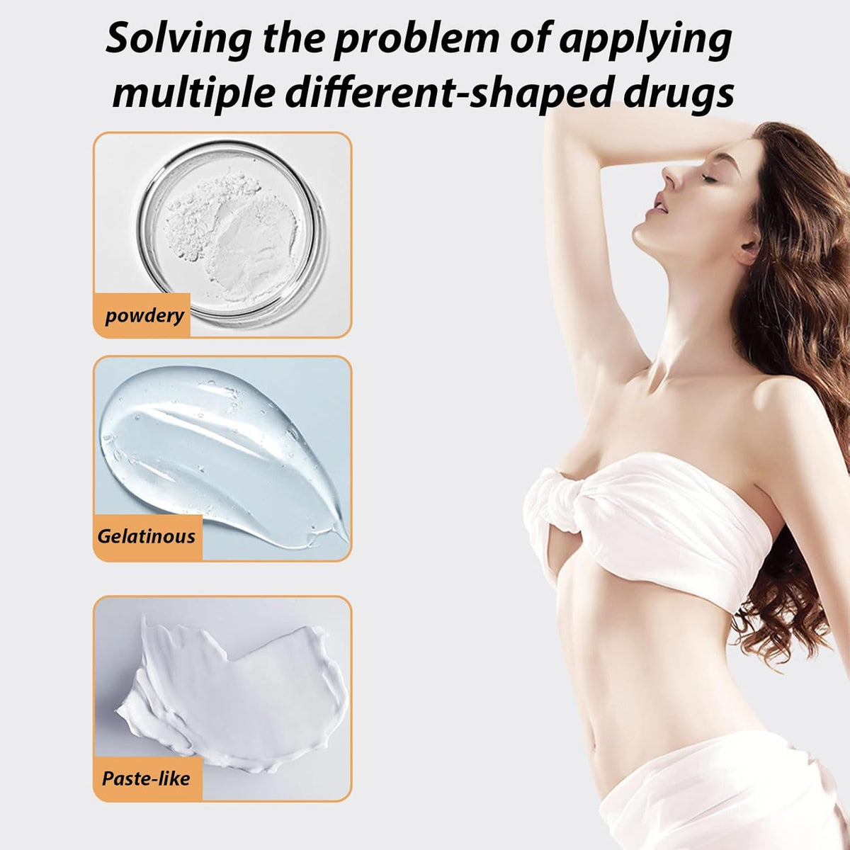 50 Pcs Disposable Vaginal Suppository Applicators Fits Boric Acid Capsules, Pills Tablets - Soft Round Tip, Individually Wrapped Hygienic Insert