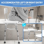 TABEKE Tub Transfer Bench & Shower Chair for Bathtub, Elderly & Disabled