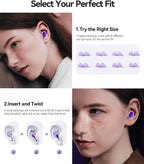 45dB Ear Plugs for Sleeping Noise Cancelling Ear Plugs for Noise Reduction & Snoring, Concerts, Earplugs for Sleep,Sider Sleepers Airplane, Silicone Earplugs Reusable Concert Ear Plug
