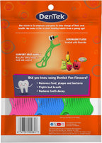 Dentek Floss Picks, Kids Flossers, Wild Fruit Flavor, 90 Count | Remove Food & Plaque, Designed for Kids', For Tight Teeth & Small Hands, Fun Flossers, Kid-Friendly Dental Floss