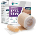 Silicone Scar Tape for Surgical Scars: 3 Meters Scar Gel Sheets for C-Section Tummy Tuck Recovery and Treatment – Reusable Scar Strips for Keloid Burn Scars Removal (1.6'' x 120'' Roll-3M)