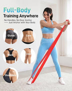 Renoj Pilates Flexbands, 5-Pack Latex-Free Resistance Bands Set – Exercise Bands for Pilates, Yoga, Stretching & Physical Therapy | Home Gym Equipment for Women & Men